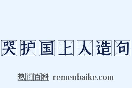 哭护国上人造句是什么意思的图片